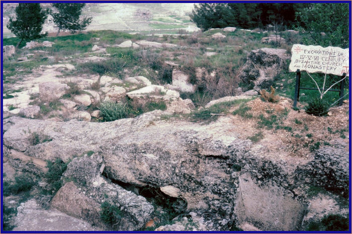 Another look at the ruins of the 4th Century Byzantine church and monastery at Shepherds Field